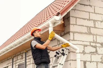 Pose et remplacement de gouttières à Nangy